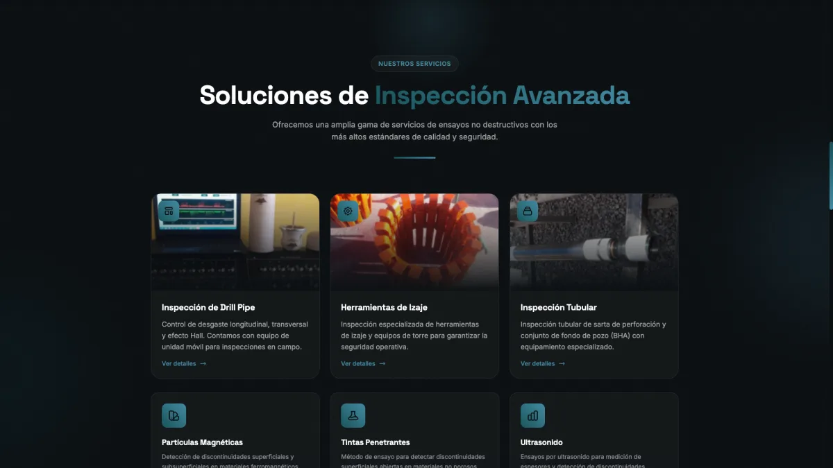 Sección de Servicios de Ensayos No Destructivos